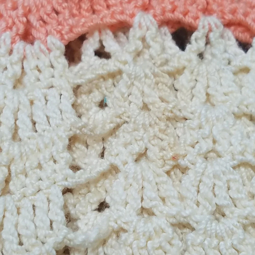 Vintage crocheted apron